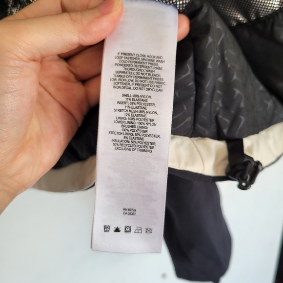 Columbia Omni-Heat Thermal Comfort Roffe Ski Winter Snow Jacket Black White XL - Picture 15 of 17